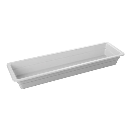 Melamine Gastronorm Food Pan GN 2/4 | Pujadas | White | 53 x 16.2 x H6.5 cm 1