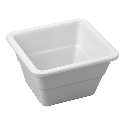 Melamine Gastronorm Pan GN 1/6 | Pujadas | White, 100 mm Deep | 17.6 x 16.2 cm 1