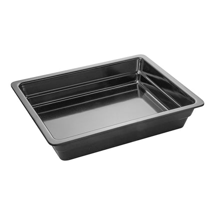 Black Melamine Gastronorm Pan GN 1/2 | Pujadas | H65 mm | 32.5 x 26.5 cm 1