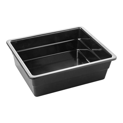Melamine Gastronorm Pan GN 1/2 | Pujadas | Black, 100 mm Deep | 32.5 x 26.5 cm 1