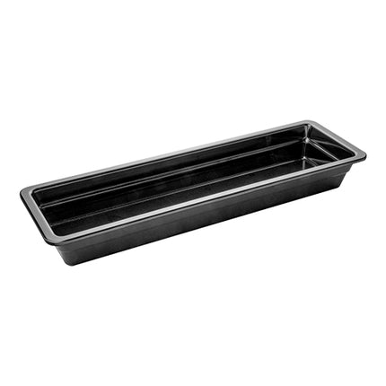 Black Melamine Gastronorm Pan GN 2/4 | Pujadas | H65 mm | 53 x 16.2 cm 1