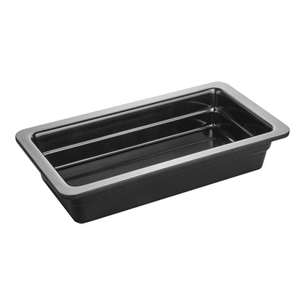 Black Melamine Gastronorm Pan GN 1/3 | Pujadas | H65 mm | 32.5 x 17.6 cm 1