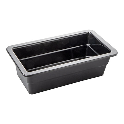 Pujadas Black Melamine GN 1/3 Gastronorm Pan | 100 mm 1