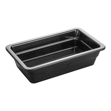 Black Melamine Gastronorm Pan GN 1/4 | Pujadas | H65 mm 1
