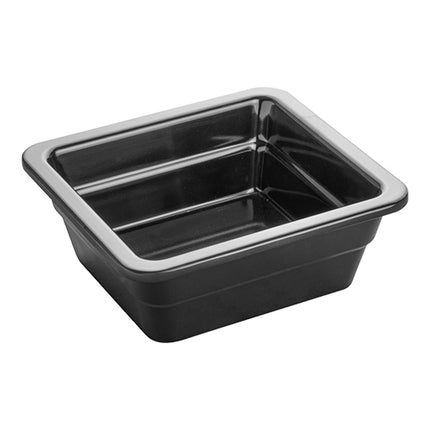 Black Melamine Gastronorm Pan GN 1/6 | Pujadas | H65 mm 1