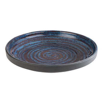 EMGA Loops Blue Melamine Serving Dish | Round Ø18 x H3 cm | 0.25 L 1