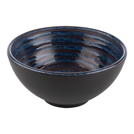 Round Blue Melamine Serving Dish | EMGA Loops | Ø15 x H7 cm | 0.5 L 1
