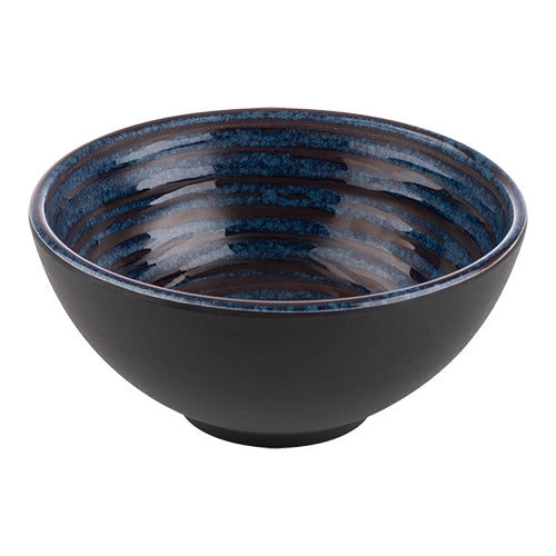 Round Blue Melamine Serving Dish | EMGA Loops | Ø15 x H7 cm | 0.5 L 1