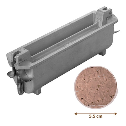 Round Pâté Mould with Lid | Adelmann | Cast Aluminium | Ø5.5 x L24 cm 1
