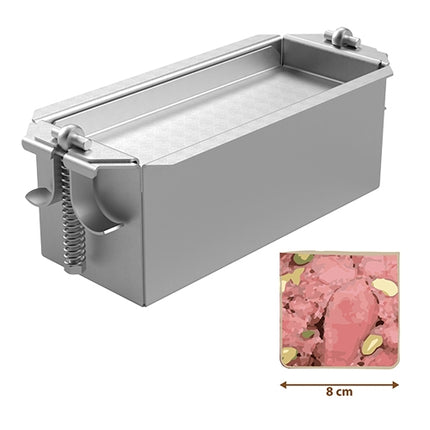 Rectangular Stainless Steel 18/10 Pâté Mould with Lid | Adelmann | H8 x 20 x 8 cm 1