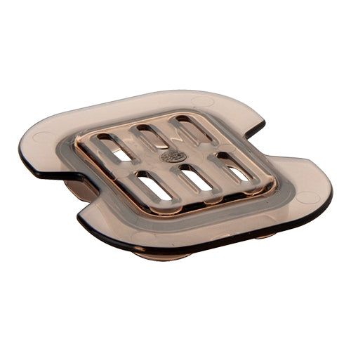 Gastronorm Drain Tray GN 1/6 | Bourgeat | Smoked Copolyester | 17.6 x 16.2 cm 1
