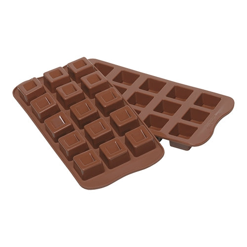 Silicone Chocolate Mould Cubo | Silikomart EasyChoc | 15 Compartments | 2.6 x 2.6 x H1.8 cm Cavities 1