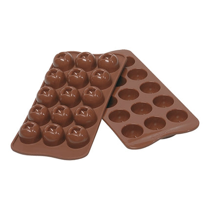 Silicone Chocolate Mould Imperial | Silikomart EasyChoc | 15 Compartments | Ø2.8 x H2.0 cm Cavities 1