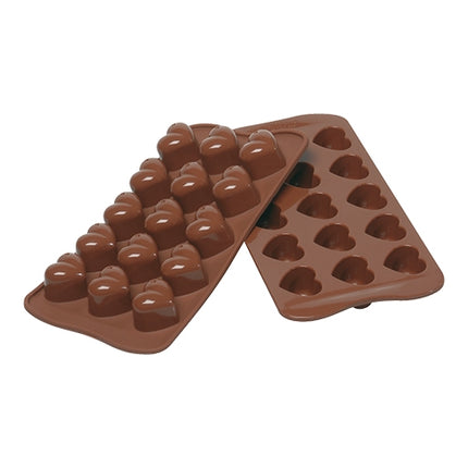 Silicone Chocolate Mould MonAmour | Silikomart EasyChoc | 15 Compartments | 3.0 x 2.2 x H2.5 cm Cavities 1
