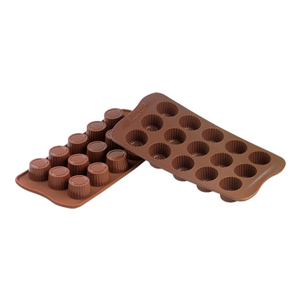 Silicone Chocolate Mould Praline | Silikomart EasyChoc | 15 Compartments | Ø3.0 x H1.9 cm Cavities 1