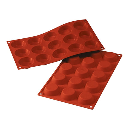 Silikomart SiliconFlex Tartelettas Silicone Baking Mould | 15 Compartments | Ø5 x H1.5 cm | 0.025 L 1