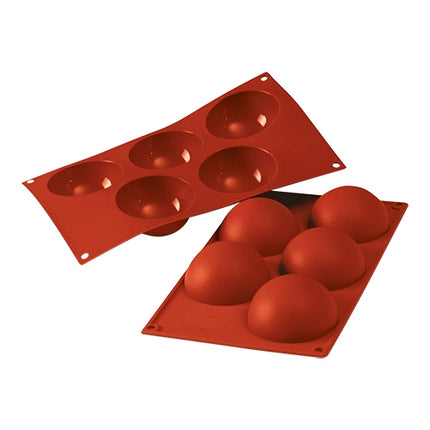 Half-Sphere Baking Mould | Silikomart SiliconFlex | Silicone | 5 Compartments | Ø8 x H4 cm | 0.120 L 1