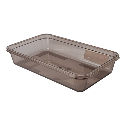 GN 1/1 Gastronorm Pan 100 mm | Bourgeat | Smoked Copolyester | 12 L 1