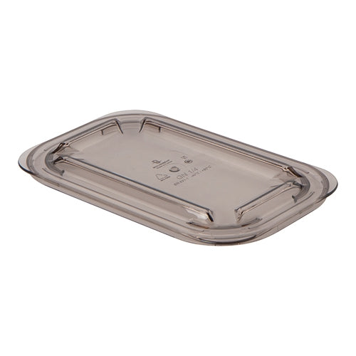 GN 1/4 Gastronorm Cover | Bourgeat | Smoked Copolyester, Standard Lid | 26.5 x 16.2 cm 1