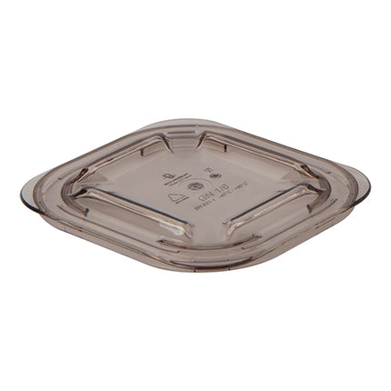 Gastronorm Cover GN 1/6 | Bourgeat | Smoked Copolyester | 17.6 x 16.2 cm 1