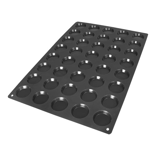 Silicone Tartelettas Baking Mould | Silikomart 60x40 | 40 Compartments | Ø6 x H1.1 cm | 0.025 L 1