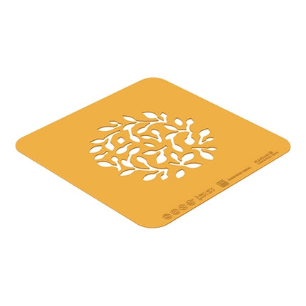 Silicone Ramo Decoration Stencil | Silikomart Naturae | Set of 2 | 16 x 16 cm | Ø10.0 cm 1