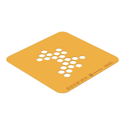 Silicone Plate Decorating Stencil Miele | Silikomart Naturae | Set of 2 | 16 x 16 cm 1