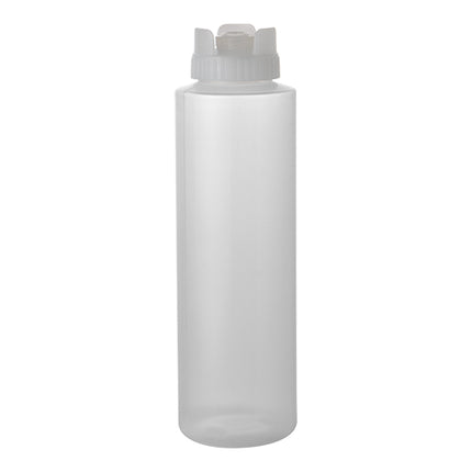 Non-Drip Squeeze Bottle | CaterChef | Transparent Polyethylene | 0.360 L, Ø5 x H20 cm 1