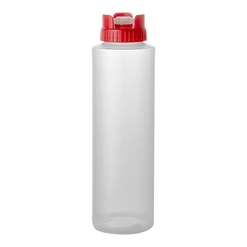 Non-Drip Squeeze Bottle | CaterChef | Red Polyethylene | 0.360 L, Ø5 x H20 cm 1