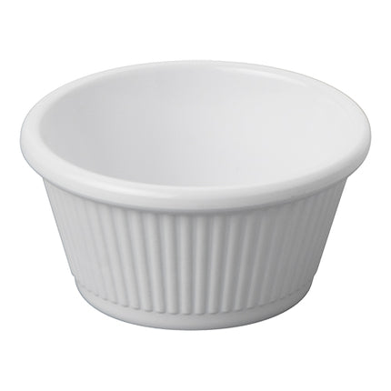 White Melamine Ramekin Soufflé Mold | EMGA | Stackable | Ø6 x H4 cm | 0.045 L 1