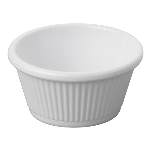 White Melamine Ramekin Soufflé Mold | EMGA | Stackable | Ø6 x H4 cm | 0.045 L 1