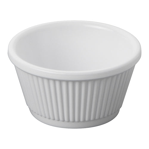 White Melamine Ramekin Soufflé Mold | EMGA | Stackable | Ø8 x H4.5 cm | 0.09 L 1