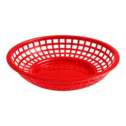 EMGA Round Red Serving Basket | Polypropylene | Stackable Dishwasher Safe | Ø20 x H5 cm 1