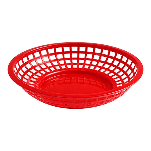 EMGA Round Red Serving Basket | Polypropylene | Stackable Dishwasher Safe | Ø20 x H5 cm 1