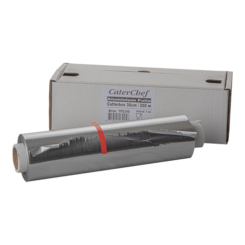 Extra Strong Aluminum Foil Roll in Dispenser Box | CaterChef | 30 cm x 250 m, 11 μm 1