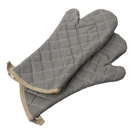 EMGA Heat-Resistant Cotton Protection Mitts | Beige | 42 cm | Up to 250°C for 15 sec. 1