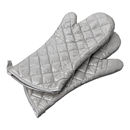 Cotton Protection Mitts | EMGA | Gray | 42 cm | Heat Resistant up to 250°C for Max. 15 sec. 1