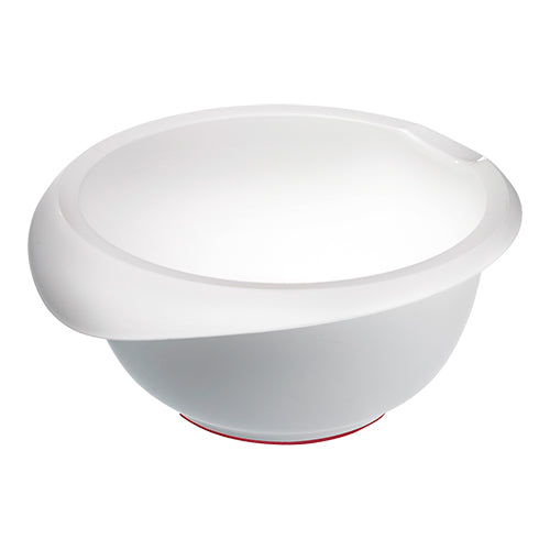 Mixing Bowl with Spout and Non-Slip Base | Westmark | White Polypropylene | 3.5 L, Ø26 x H12.5 cm 1