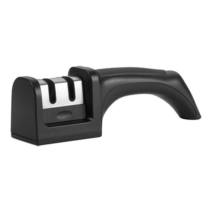 2-Step Knife Sharpener | EMGA | Ergonomic Handle and Non-Slip Pads | Black | 19 x 5 x H6 cm 1