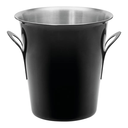 EMGA Black Stainless Steel Wine Bucket | Ø21 x H20 cm 1