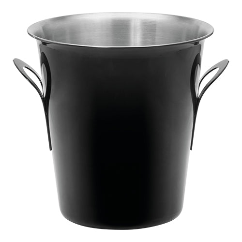 EMGA Black Stainless Steel Wine Bucket | Ø21 x H20 cm 1