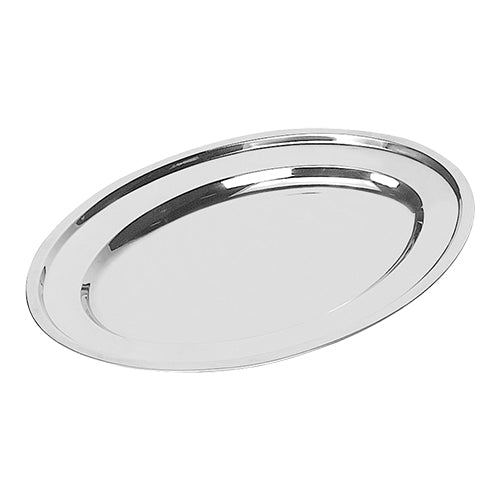 Stackable Oval Stainless Steel 18/8 Serving Dish | EMGA | Rolled Edge | 26 x 18.5 cm 1