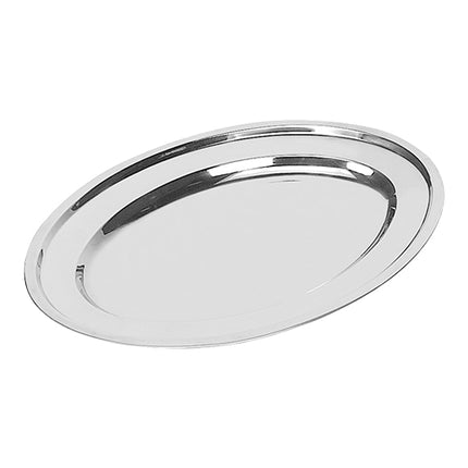 Stackable Oval Stainless Steel 18/8 Serving Dish | EMGA | Rolled Edge | 30 x 18 cm 1