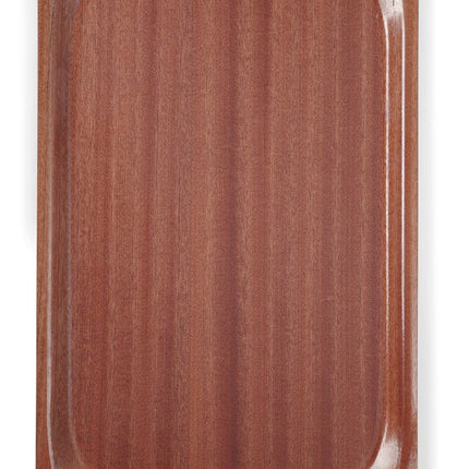Non-Slip Rectangular Serving Tray | AmerBox | Mahogany | GN 1/1 | 325x530mm