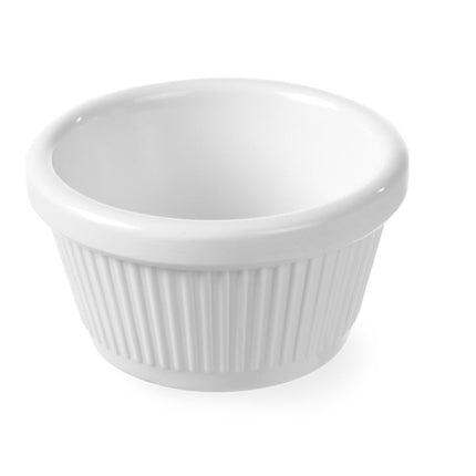 Porcelain Ribbed Ramekin 50ml | HENDI | Ø70x35mm