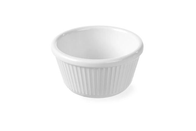 Porcelain Ribbed Ramekin 100ml | HENDI | Ø85x45mm