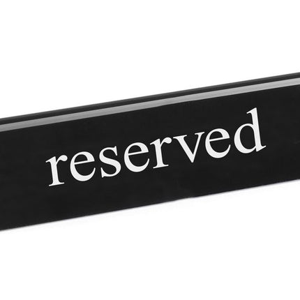 Table Sign Reserved | HENDI | 130x30x38mm | Black and White, Double-Sided