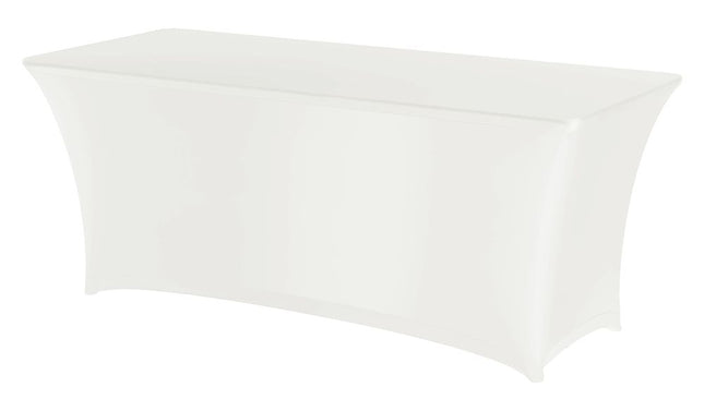 Rectangular Table Cover White, Plain Jersey Fabric | HENDI Symposium | 1830x760x(H)730mm