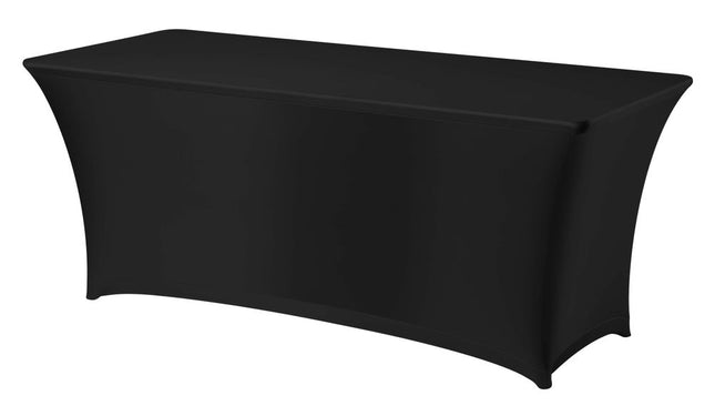 Rectangular Table Cover Black, Plain Jersey Fabric | HENDI Symposium | 1830x760x(H)730mm