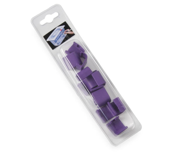 Purple Lid Clips for HACCP Storage Containers | HENDI | 12 Pieces 2